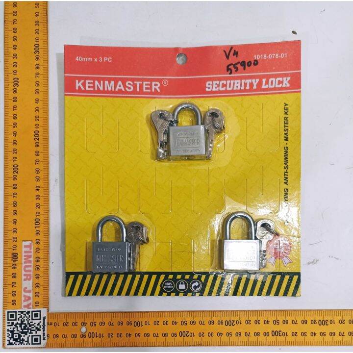 Kenmaster Gembok Isi Pcs Kunci Pendek Master Key Set Lazada Indonesia