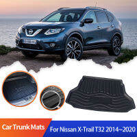 รถ Trunk Mats สำหรับ Nissan X-Trail XTRAIL Rogue T32 2014 ~ 2020 2015 2017 2018 2019 Boot Liner Trunk Storage เบาะถาดชั้น Pad