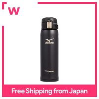 Zojirushi ขวดน้ำ/แก้ว/กระติกน้ำ Thermoflask ตรงน้ำหนักเบาแก้วสแตนเลส MIZUNO รุ่น480มล. สีดำ SM-SM48-BA