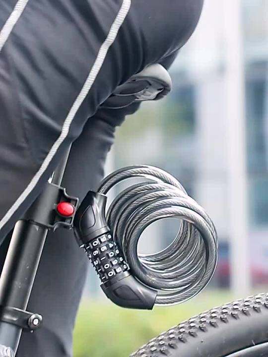 Xunting Bike Lock with Light Combination Keys Antitheft Mountain Bike