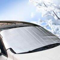 ผ้าคลุมกระจกหน้ารถ Winter Sun Snow Ice Cover Dustproof Anti-frost Anti-fog UV Protection Snow Cover Car Accessories