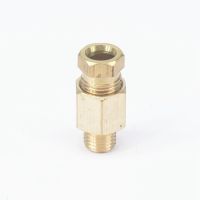 Fit Tube O.D 4/6mm-M8x1/M10x1 Male Brass Compression Connector Fitting Adapter Pipe Fitting For Lube Tubing