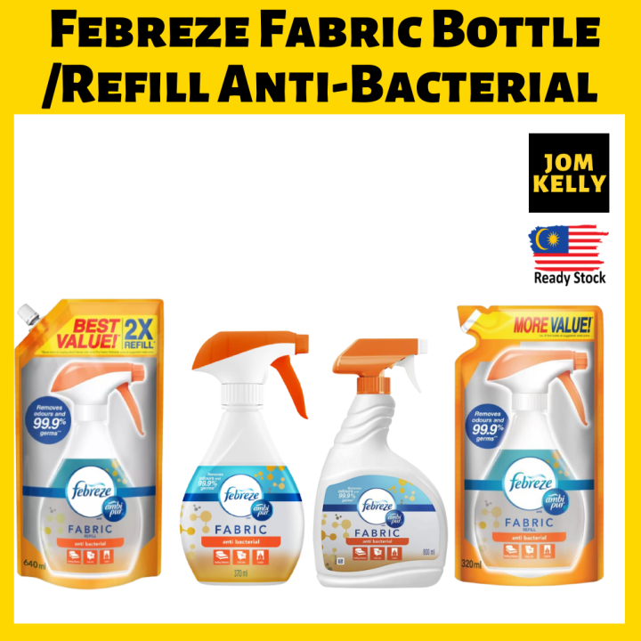 Febreze Fabric AntiBacterial Bottle&Refill Lazada