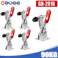 ❦◄♧ GH-201B Toggle Clamps Woodworking Heavy Duty Quick-Release Clamp Latch Push Pull Foot Workbench Clamping Clamps For Woodworking