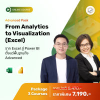 [E-Voucher] Skooldio - คอร์สแพ็ก From Analytics to Visualization (Excel) - Advanced