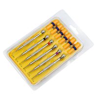 6Pcs Steel Watch Screwdrivers &amp; 6Pcs Spare Drill Bits Kits Parts Accessories for Watchmaker Remove and Adjust Repair Watch Glasses Tools