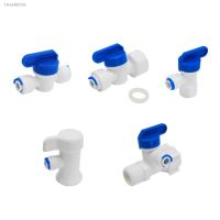 ◑♈ RO Water Straight Plastic Ball Valve 1/4 3/8 OD Hose Quick Connect 1/4 3/8 Male 1/2 Female Reveser Osmosis Aquarium Fitting