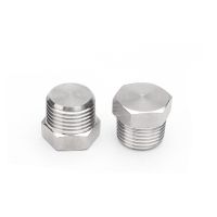 NPT BSPT 1/8 - 2 Male Thread 304 Stainless Steel Hex End Cap Outer Hexagon Solid Plug Oil Water Pipe Fitting