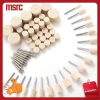 MSRC 80Pcs ผ้าสักหลาดขนสัตว์ การขัดสักหลาด ก้าน1/8นิ้ว เครื่องมือโรตารี่ ชุดขัดเงา อุปกรณ์เสริมเสริม สำหรับ เครื่องมือโรตารี่เดรเมล นาฬิกาสำหรับผู้หญิง