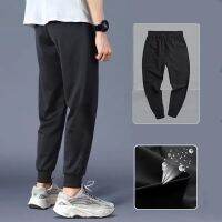 [A Flexible]✑♣กางเกงกีฬาลำลองแฟชั่น M-5XL สำหรับผู้ชายกางเกง Jogger มีเชือกถักธรรมดา