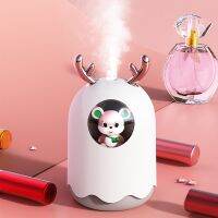 300ml Air Humidifier Cute Mini Household Small Aromatpy Car Creativity Cute USB Humidifier LED Night Lamp