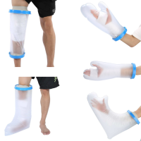 ฝาครอบฝักบัวกันน้ำปิดผนึก Cast Bandage Protector สำหรับผู้ใหญ่เข่าลูกวัวแขนข้อเท้าขาบาดแผลแตกหัก Bath Cover PICC Line