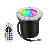 【LZ】﹊❦✾  Rgb conduziu a luz subterrânea 6w 10 ip67 à prova dip67 água na lâmpada de chão ao ar livre paisagem iluminação caminho do jardim deck passo luz enterrada