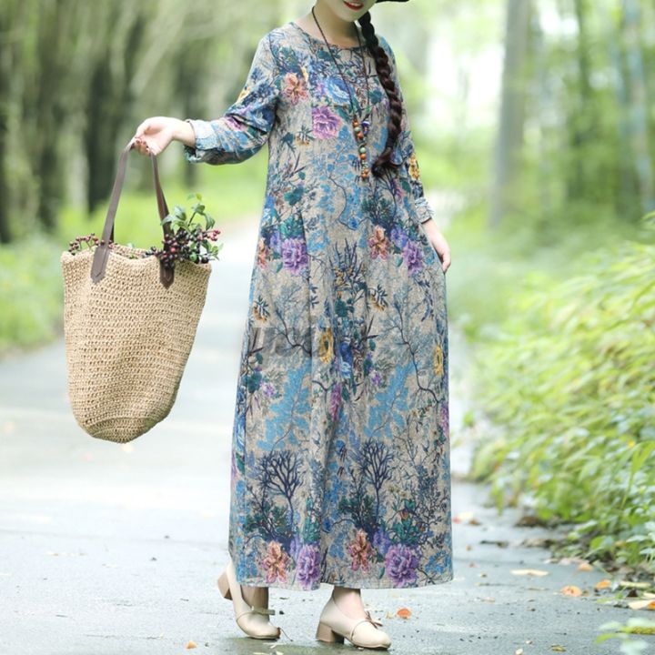 zanzea-women-vintage-printed-cotton-linen-casual-long-dressys