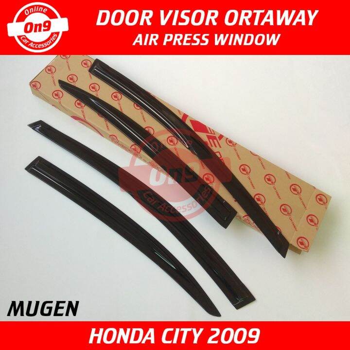 Honda City 2009 2010 2011 2012 2013 Door Visor Ortaway Mugen Style