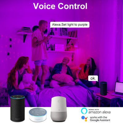 Tuya Smart Light Bulb Wifi or Zigbee LED Bulbs For Home E27 B22 12W 15W 110V 220V RGB+WW+CW Voice Control by Alexa Google Home