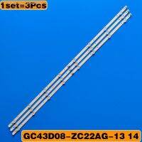 卐♕ xianhaochen048906 3 pcs/set tira CONDUZIDA para UN43J5202 UE43J5202 UE43J5272 GC43D08-ZC22AG-13 14 15 17 23 HV430FHD-NLA 303GC430044 303GC430043