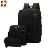 【jw】⊙♛☈ Mochila masculina mochila conjunto 3 Pçs/set Livro Estudante Saco masculino Bolsa de Ombro Homem Adolescentes erkek sırt çantası adolescentes parágrafos