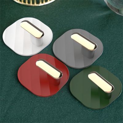 2023 Kitchen Bathroom Hanger Non-marking Key Bag Bag Door Without Punching Hook Small Strong Glue Wall Hanging Adhesive Hook Abs