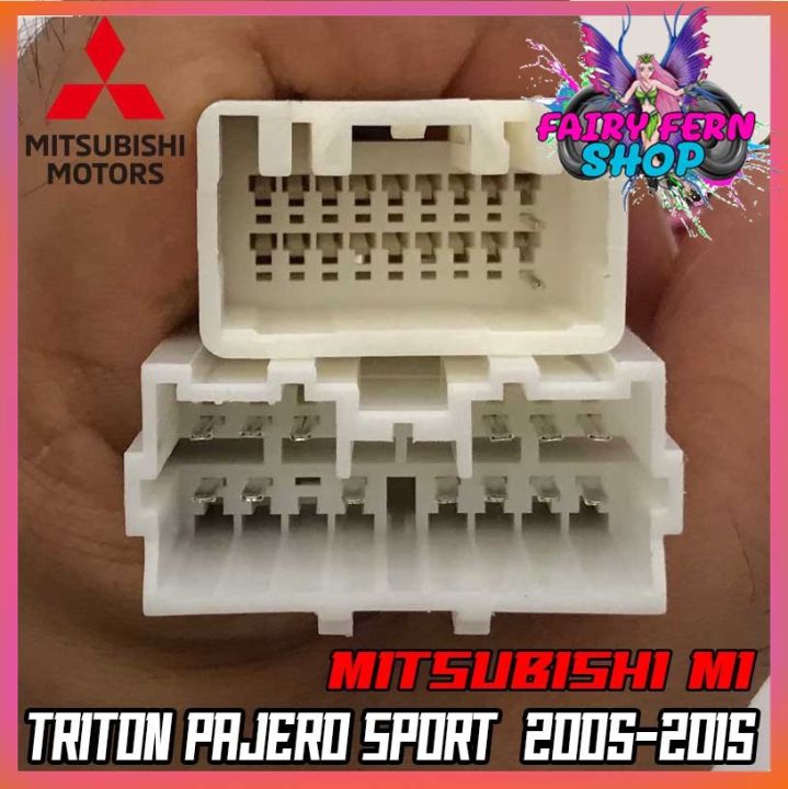 ปลั๊กตรงรุ่นจอแอนดรอย-mitsubishi-m1-triton-pajero-sport-2005-2015-รุ่นแถมจอติดรถไม่ต้องต่อสาย-16pin-andriod-ปลั๊กวิทยุ-ไม่ต้องตัดสายให้เสียเวลา