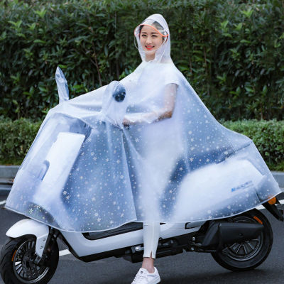 เสื้อกันฝนรถจักรยานยนต์ขี่จักรยานเสื้อปอนโชฝนกันน้ำสกู๊ตเตอร์เสื้อกันฝนสำหรับผู้ชายผู้หญิง