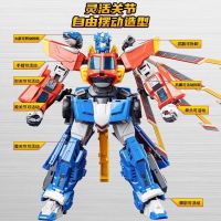 ☌โมเดลรถหุ่นยนต์สำหรับเด็ก,โมเดลฟิวชั่นคิงคองรถ Mecha Boy 2 Pulis ของแท้ Bashangshan349820