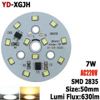 7W 50Mm หลอดไฟ Led สมาร์ทไอซีหลอดไฟแบบปรับสลัวได้220V Pcb Smd 2835ไดรเวอร์ Ic รวม Diy ไดโอด Led สปอตไลท์20ชิ้น