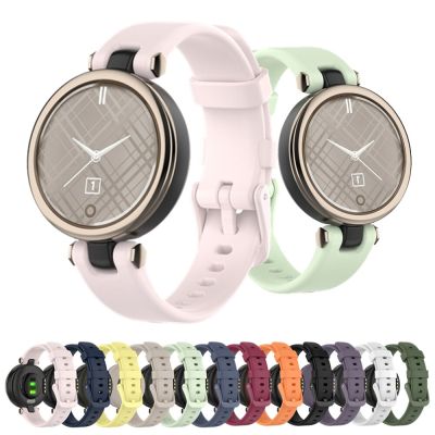 สายแถบซิลิโคนรูปแบบใหม่สำหรับ Garmin Lily Watchband ทดแทนสายรัดข้อมือที่มีสีสันสำหรับ Garmin Lily อุปกรณ์เสริมสำหรับนาฬิกาอัจฉริยะ