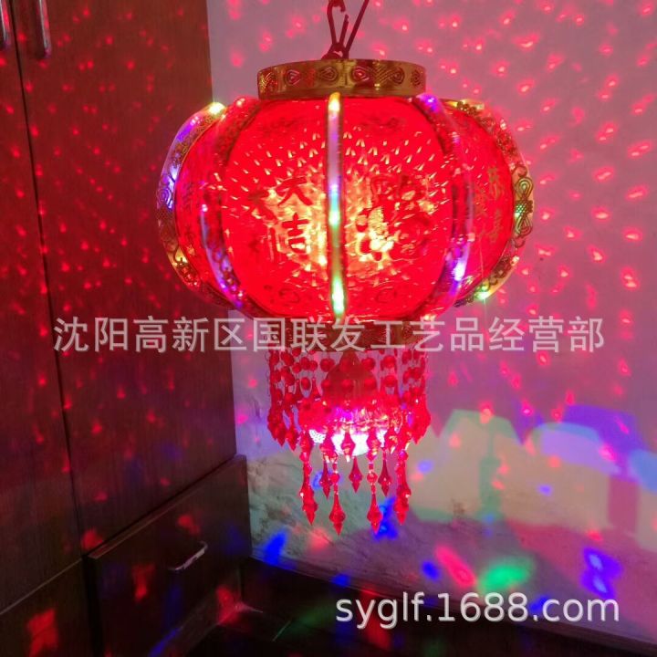 ผู้ผลิต-โคมไฟคริสตัล-โคมไฟคริสตัล-โคมไฟสีแดงตรุษจีน-led-หมุนโคมไฟ