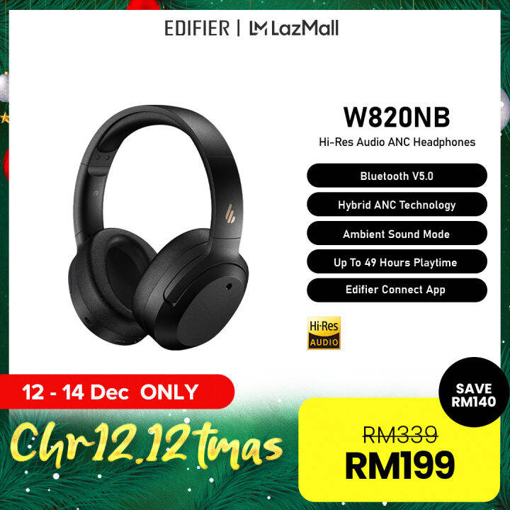 Edifier W820NB/NB Plus Wireless Headphones Bluetooth HiRes Audio