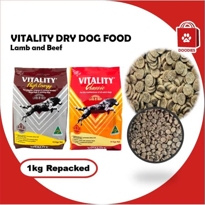 Vitality Dog Food High Energy Puppy and Classic Adult 1kg Lazada PH