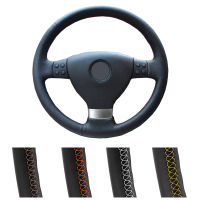 2021Customized Car Steering Wheel Cover For Volkswagen Golf 5 Mk5 VW Passat B6 Jetta 5 Mk5 Tiguan 2007-2011 Leather Steering Wrap