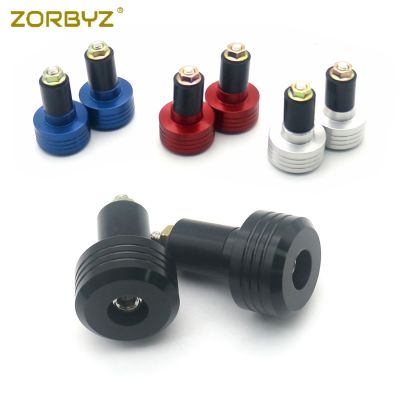 ZORBYZ Motorcycle 7/8 22mm Handle Bar Ends plugs Black/Red/Blue/Silver Grip Cap Plug Slider For Honda Yamaha Kawasaki Suzuki