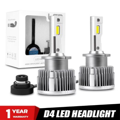 D3S LED ไฟหน้า D1S D2S D4S D5S D1R D2R D3R D4R Canbus ไฟรถ10000LM 6000K สีขาว Plug &amp; Play เปลี่ยน HID Conversion โคมไฟ