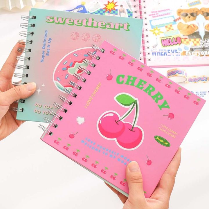 cartoon-animal-bear-rabbit-picnic-day-series-notebook-for-student-girl-kawaii-loose-leaf-diary-book