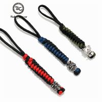 Vintage Handmade Lanyard Keychain Antique Accessories Woven Survival Paracord Rope Knife Car Keyring Luxury Jewelry Dropshipping