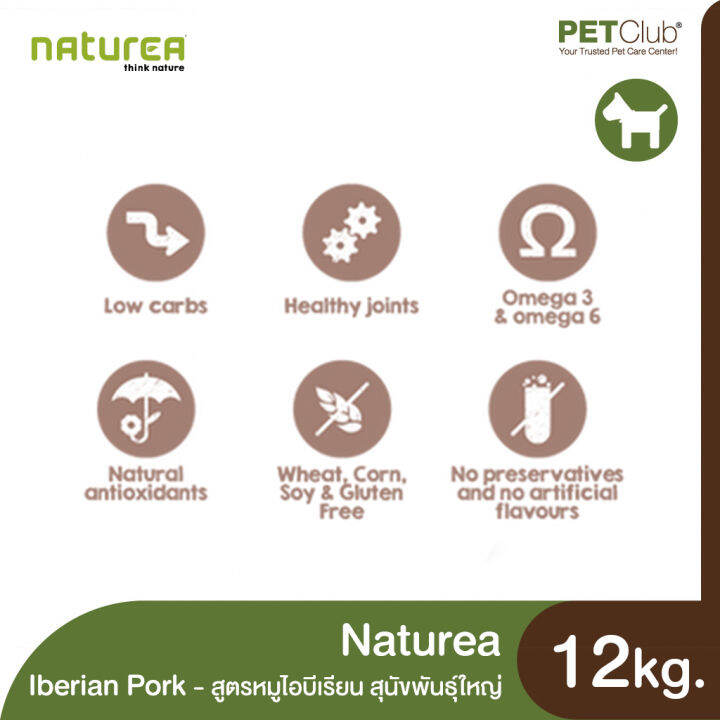 petclub-naturea-adult-large-breed-dog-iberian-pork-อาหารสุนัขโตพันธุ์ใหญ่-สูตรหมูไอบีเรียน-12kg