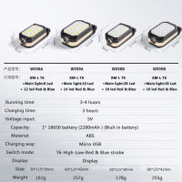 USB ชาร์จซังแสงทำงานแบบพกพาไฟฉาย LED ปรับโคมไฟตั้งแคมป์กันน้ำการออกแบบแม่เหล็กที่มีจอแสดงผลพลังงาน