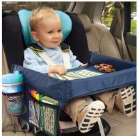 Waterproof Children Car Stroller Seat Tray Kid Toy Snack Storage Dining Table Holder Car Painting Tray Desk Stroller Accessories