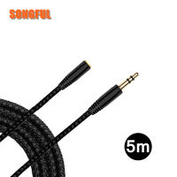 3.5MM Jack Stereo AUX Audio Headphone Extension Cables Male to Female Extension Earphone Line for Computer Mobile Phone ipod 5M