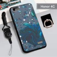 เคส TPU แบบนิ่มสำหรับ Huawei Honor 4C เคสโทรศัพท์คลุมทั้งหมดสายรัดและฝามีที่ถือวงแหวนโทรศัพท์กันรอยขีดข่วนแบบแฟชั่น