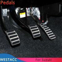 Stainless Steel Car Pedals Gas Brake Pedal Covers for Suzuki Jimny Jimni Swift Dzire Ciaz Wagonr Ertiga Baleno Accessories