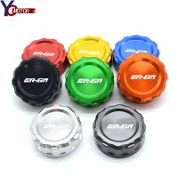 For Kawasaki ER6N ER-6N ER 6N CNC Aluminum Motorcycle Accessories Rear Brake Fluid Reservoir Cover Caps Cylinder Reservoir Cover