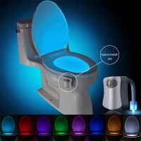 PIR Motion Sensor Toilet Seat Night Light 16Colors Waterproof Backlight For Toilet Bowl LED Luminaria Lamp WC Toilet Light Night Lights