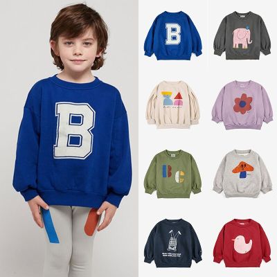 2023 New Autumn Boys Sweatshirts Set Long Sleeve Boy Hoodies BC Childrens Sweater Tops Clothes Print Outwear for Kids Girls