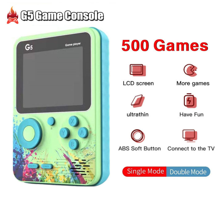 G5 Game Console 500 Games Screen Mini Retro Video Gaming Console ...