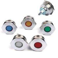 ip67 signal light 22mm 25mm metal indicator light waterproof switch 3v 5v 6v 12v 24v 220v blue and red