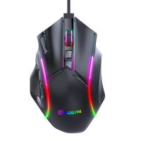 (ในสต็อก) Gamer Mouse 12800จุดต่อนิ้ว12-Key สาย RGB เมาส์สำหรับเล่นเกมอุปกรณ์คอมพิวเตอร์เมาส์แล็ปท็อปอุปกรณ์เสริมเมาส์สำหรับเล่นเกม **