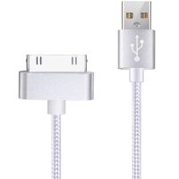 USB Cable for iPhone 30 Pin Nylon Braid Fast Charger Data Cable for Apple iPhone 4 4s 3G 3GS 2G iPad 1/2/3 iPod Touch iPod Nano