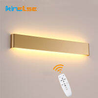 Modern Rectangle Led Wall Lamps Up Down Gold Remote Control Mirror Sconces Bedroom Bedside Stair Indoor Industrial Wall Lighting